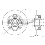 TOMEX Brakes Bremsscheibe